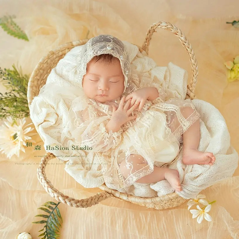 Baby Girl Lace Theme Set - Newborn Photography Props - Image 4